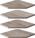 Corner Shelves 4-Pack for Bathroom & Kitchen, Space-Saving Floating Corner Wall by Unknown