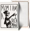Mom I Am A Rich Man Aesthetic Retro Music Goblet Poster Feminist canvas Wall by Liyark
