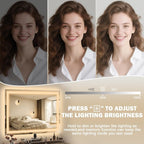 ROLOVE 38"x28" Inch Large Lighted Vanity Mirror, 3-Color Lighting & Dimmable - Image 4