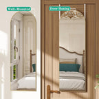 Over the Door Mirror Full Length, Behind the Door Wall Mirror, Back of Door - Image 2