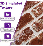 3D Peel and Stick Faux Brick Wall Panels 11.8" x 11.8" 10-Pack, Small - Image 4
