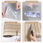 VEELIKE Sand Birch Wood Wall Panels Peel and Stick Distressed Wood Grain Slat - Image 8