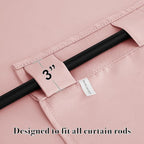 RYB HOME Blackout Curtains for Bedroom, Small Windows Shades Thermal Insulating - Image 3