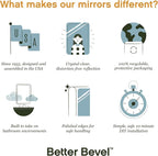 Better Bevel Frameless Round Mirror - Image 6