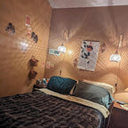 Frideko Bamboo Lantern Plug in Wall Sconces Wicker Wall Lamp - Image 6