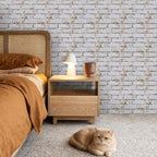 3D Faux Brick Wall Panels Peel and Stick, Small Brick-Look Textured Wall Sticker - Image 8