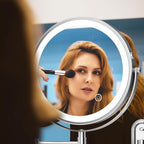 Rocollos Rechargeable Wall Mounted Lighted Makeup Mirror, 8 Inch Double-Sided - Image 7