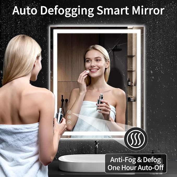 40"x32" LED Bathroom Mirror - Image 3