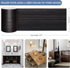 TIANLDD 27 FT Wood Grain Wallpaper Border, Removable Waterproof Mirror Border - Image 3