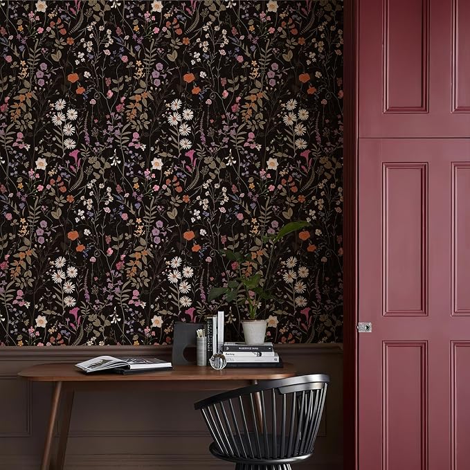 JiffDiff Floral Wallpaper Peel and Stick- 1181" x 17.3" Farm Wildwood Self - Image 7