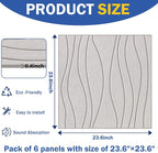6 PCS Acoustic Panels, 23.6x23.6'' Self-Adhesive Soundproof Wall Panels - Image 7