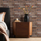 COMSTICKC 3D Brown Faux Brick Wall Panel Peel and Stick Wall Covering, Not Real - Image 7