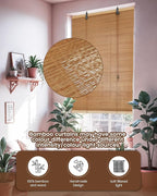 48" Wx72 H Bamboo Blinds Roller Shades - Image 5