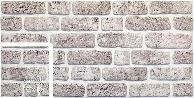 Dundee Deco 3D Wall Panels Faux Brick by DundeeDeco
