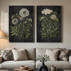 Large Framed Vintage Botanical Wall Art by Cuspin