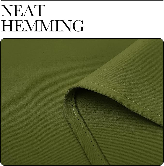 NICETOWN Olive Green Blackout Curtains 68 inches Length - Image 6