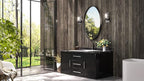 TETOTE Black Oval Bathroom Mirror, 24 x 36 Matte Black Framed Wall Mounted - Image 3