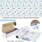 Kochorie 100 Ft x 54 Inch Christmas Snowflake Printed Tablecloth Roll - Image 2