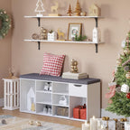 DINZI LVJ Long Wall Shelves, 47.3Inch Wall Mounted Shelves Set of 2, Extra - Image 8