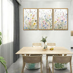 Bwodke Wildflower Wall Art Watercolor Botanical Floral Colorful Canvas Prints - Image 8