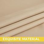 NICETOWN Room Darkening Draperies Curtains Panels, 2 Panels Biscotti Beige W52 - Image 5