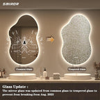 SMIROR Asymmetrical Backlit Bathroom Mirror - Image 4