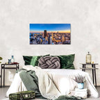 AIYISU Sunset Chicago Wall Art USA City Wall Decor Chicago Skyline Picture - Image 5
