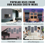 6 Pack Self-Adhesive Acoustic Panels, 15.75" X 31.5" X 0.47" Soundproof Wall - Image 7