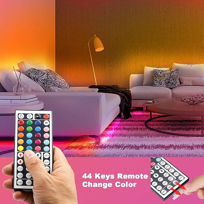 DAYBETTER Led Lights for Bedroom, 32.8ft Led Strip Lights RGB Color Changing - Image 4