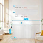 PS Wainscoting Wall Panel Kit, Paintable Waterproof PS Panels - Image 3