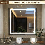 Antok 36X36 LED Bathroom Mirror - Image 6