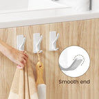 pickpiff White Self Adhesive Coat Hooks - Image 3