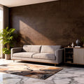 Bumoo Coffee Limewash Peel and Stick Wallpaper 32'' x 354'' Brown Concrete by Bumoo