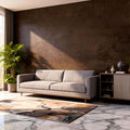 Deep Brown Peel and Stick Wallpaper Concrete 16" x118" Cholocate Limewash by Bumoo
