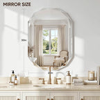 Suidia Bathroom Mirror, Frameless Bathroom Mirror - Image 2