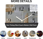 ArtSocket Wooden Wall Clock Silent Non-Ticking, Battery Operated - Image 5