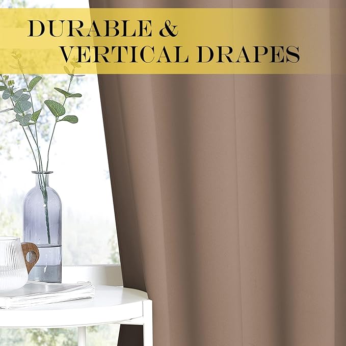 NICETOWN Sliding Door Window Treatment Blackout Patio Door Curtain Panels - Image 4