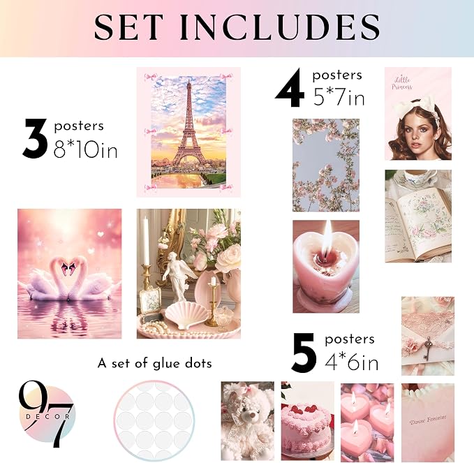 97 Decor Pink Coquette Room Decor Aesthetic - Image 2