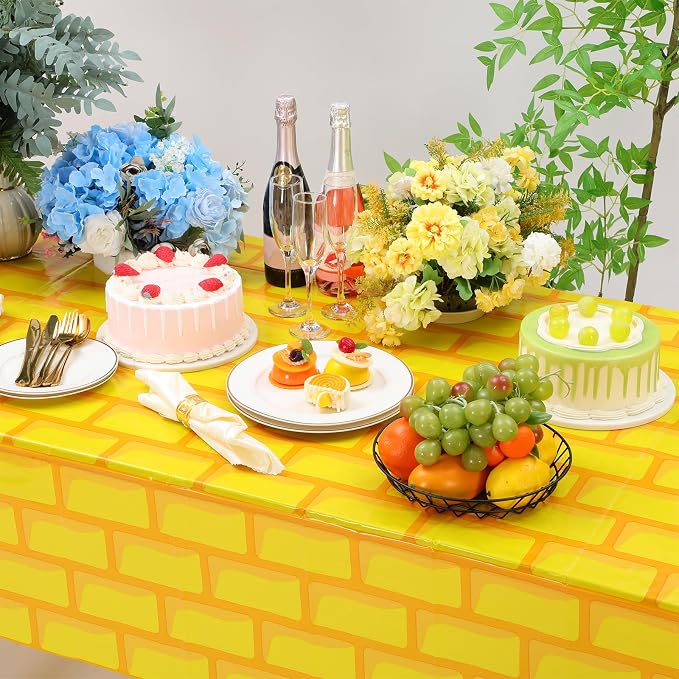 Chuangdi 2pcs 4.5 x 9 Feet Brick Wallpaper Peel and Stick Backdrop Tablecloth - Image 3