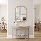 WallBeyond 24" x 36" Full Scalloped Corners Arch Rectangle Wall Mirror - Image 3