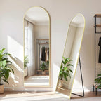 Simple Deluxe Arched Full Length Mirror, - Image 3