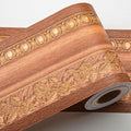 AbaBoorty Wood Wallpaper Border 196"X4.1" 3D Peel and Stick Wall Border by AbaBoorty