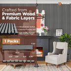 Avana Modern Acoustic Wood Wall Panels –93.2x11.25 Inch Panels – Fits 94x12 - Image 4