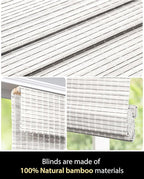 UNISHADES Cordless Bamboo Roman Shades - Image 4