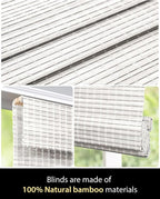 UNISHADES Cordless Bamboo Roman Shades - Image 4