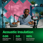Acoustic Panels 12-Pack Soundproof Wall Panels 12"X12"X0.4" Sound Panels High - Image 3