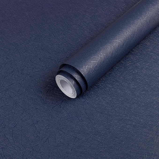 Dark Blue Peel and Stick Wallpaper by Abyssaly