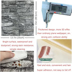 20PCS 3D Wall Panels Peel and Stick Foam 3D Brick Wallpaper Peel and Stick - Image 5