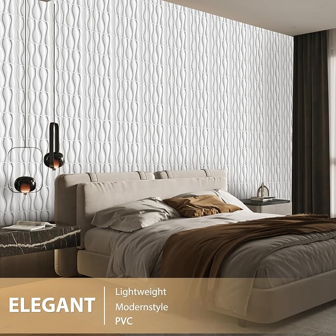 Heikki 30 Pack 3D Wall Panel for Interior Wall Décor, PVC Flower Textured Wall - Image 5