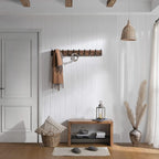 SKOLOO Rustic Large Wall Mounted Coat Rack-38.6'' Long Coat Rack - Image 4